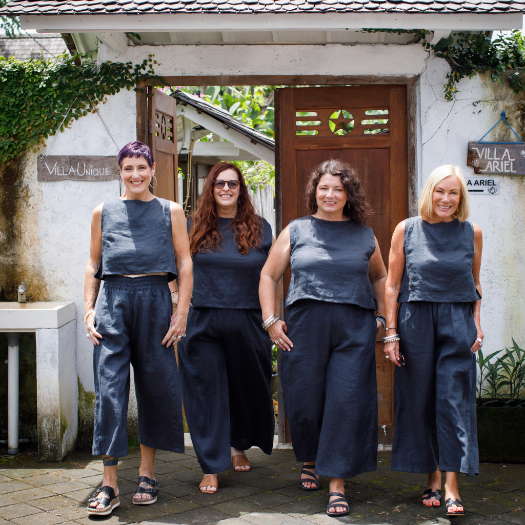 Sleeveless top and pants