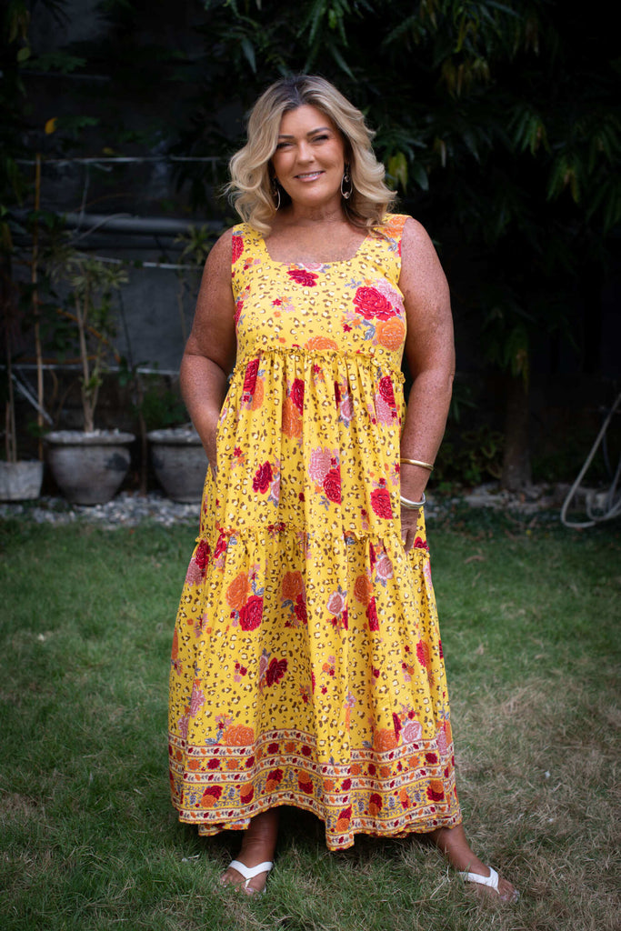 Yellow Maxi Dress - Taleeta