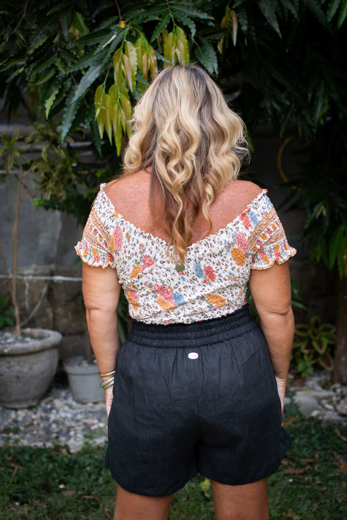 Taleeta - Shorts - Linen - Indigo - back size L