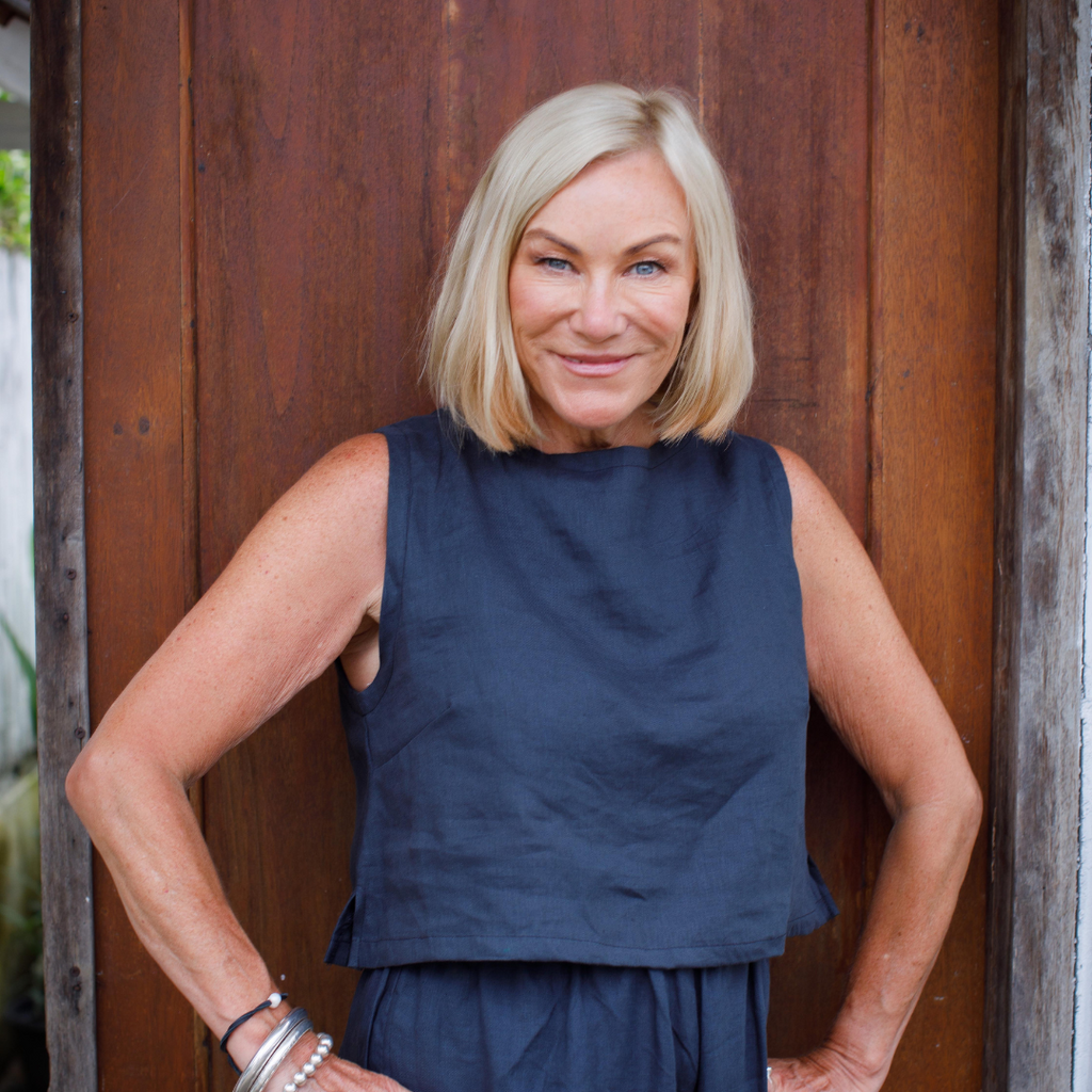 Linen sleeveless top - Taleeta