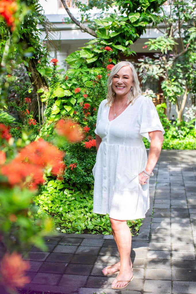 Taleeta - Dress - babydoll - white