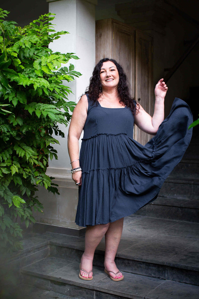 Taleeta - Dress - Bamboo - Indigo - full