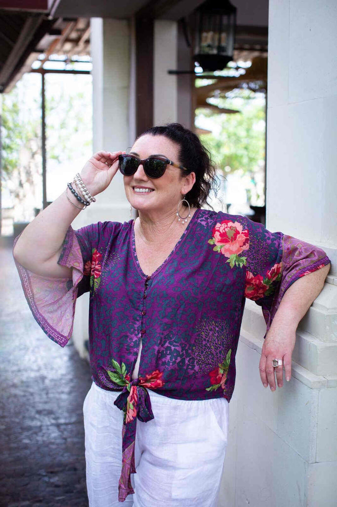 Taleeta - pants - linen - white