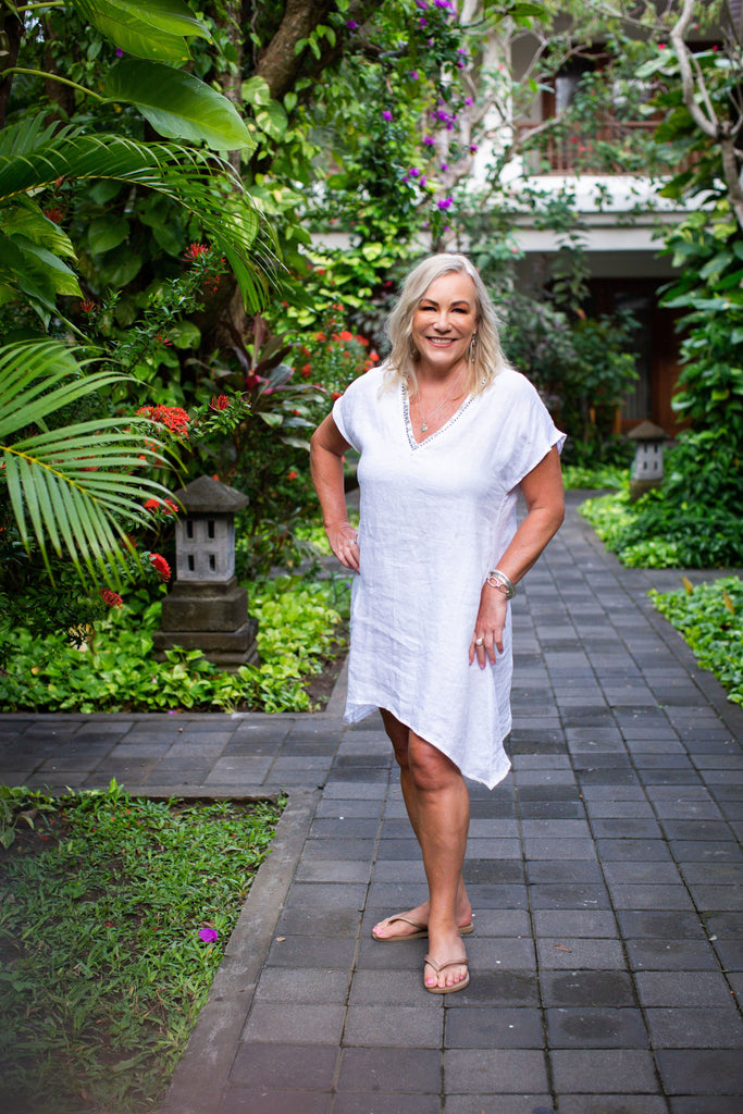 Taleeta - Linen - Tunic - White