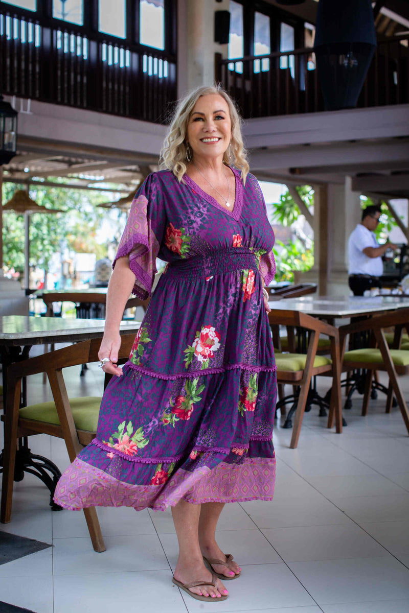 Boho Purple Dress | Taleeta