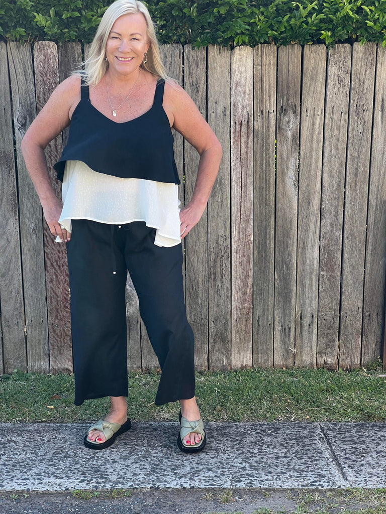 Taleeta - linen pants - indigo -