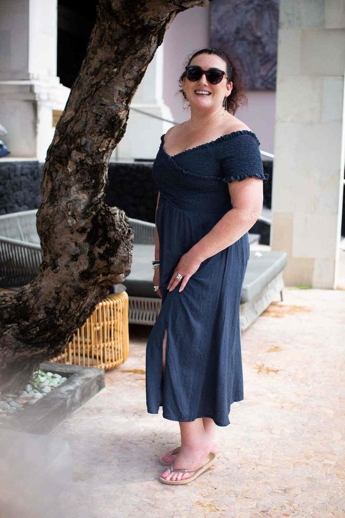 Taleeta - Dress - shirred Bodice - side