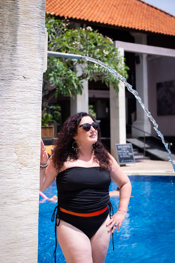 Taleeta - Swimsuit - Black/coral 