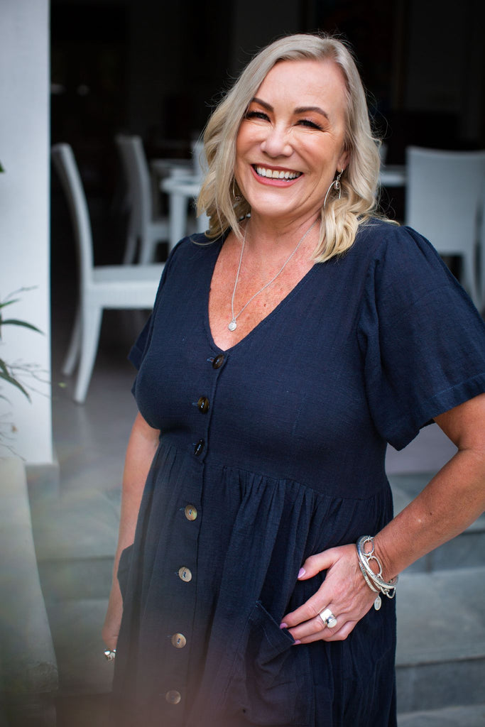 Taleeta - Dress - Indigo front