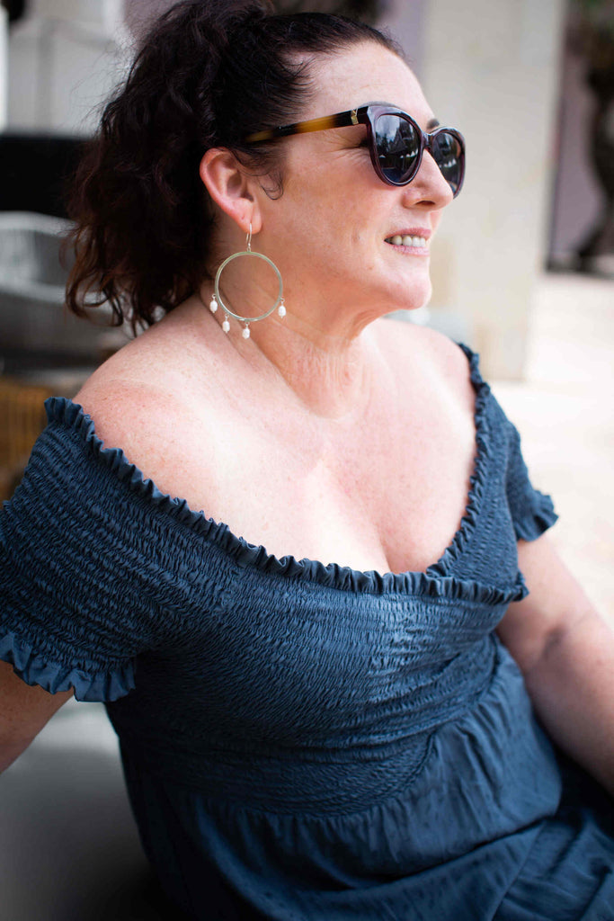 Taleeta - Dress - shirred Bodice - neckline