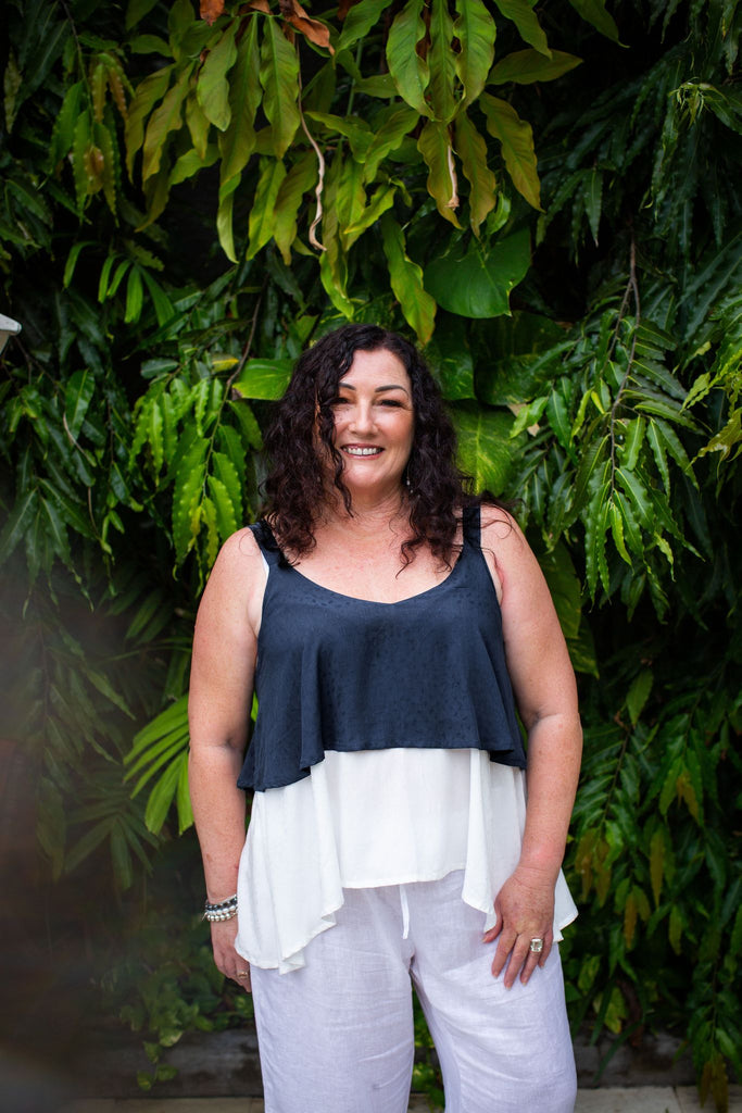 Taleeta - top - bamboo - Indigo